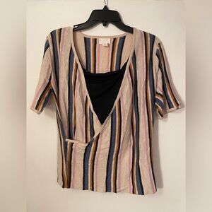 Multicolor Striped Women's Top